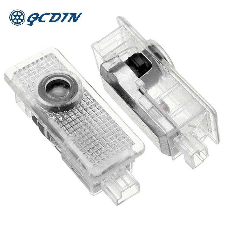 

QCDIN for Mercedes-Benz LED Logo Projector Lamp Logo Door LED Puddle Lights for Mercedes CLA-Class C117 C118 Super Bright
