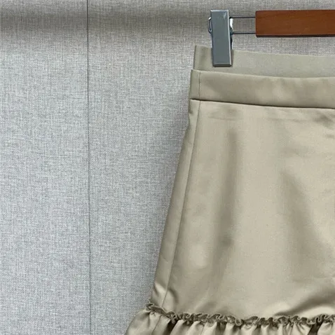 

Women's Ruffles Stitching Mini Skirt High Waist Pleated Elegant Female Short Jupe Spring Summer 2023