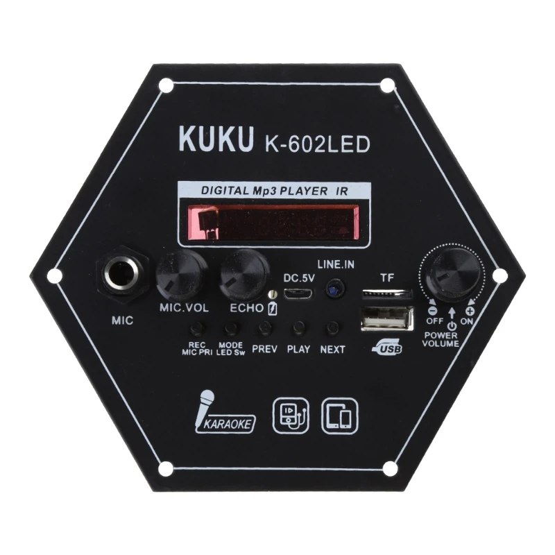 

Bluetooth-compatible Receiver Board Car Speaker Power Amplifier DIY E65C