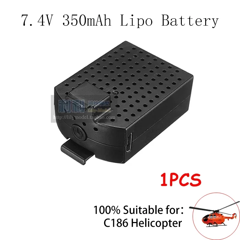 Аккумулятор Lipo для вертолета RC ERA C186 BO-105 4CH Flybarless вертолёт 7 4 В 350 мАч