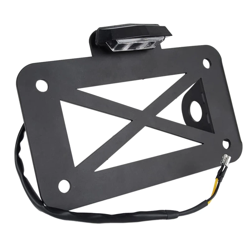 

Motorcycle License Plate Holder with LED Light Side License Plate Holder for Motorcycle Yamaha BMW- Kawasaki Honda