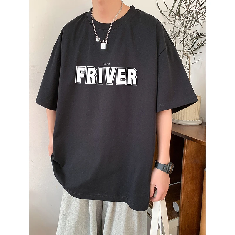 

Футболки LAPPSTER мужские с графическим рисунком, модные рубашки в Корейском стиле с коротким рукавом, футболки в стиле оверсайз с надписью