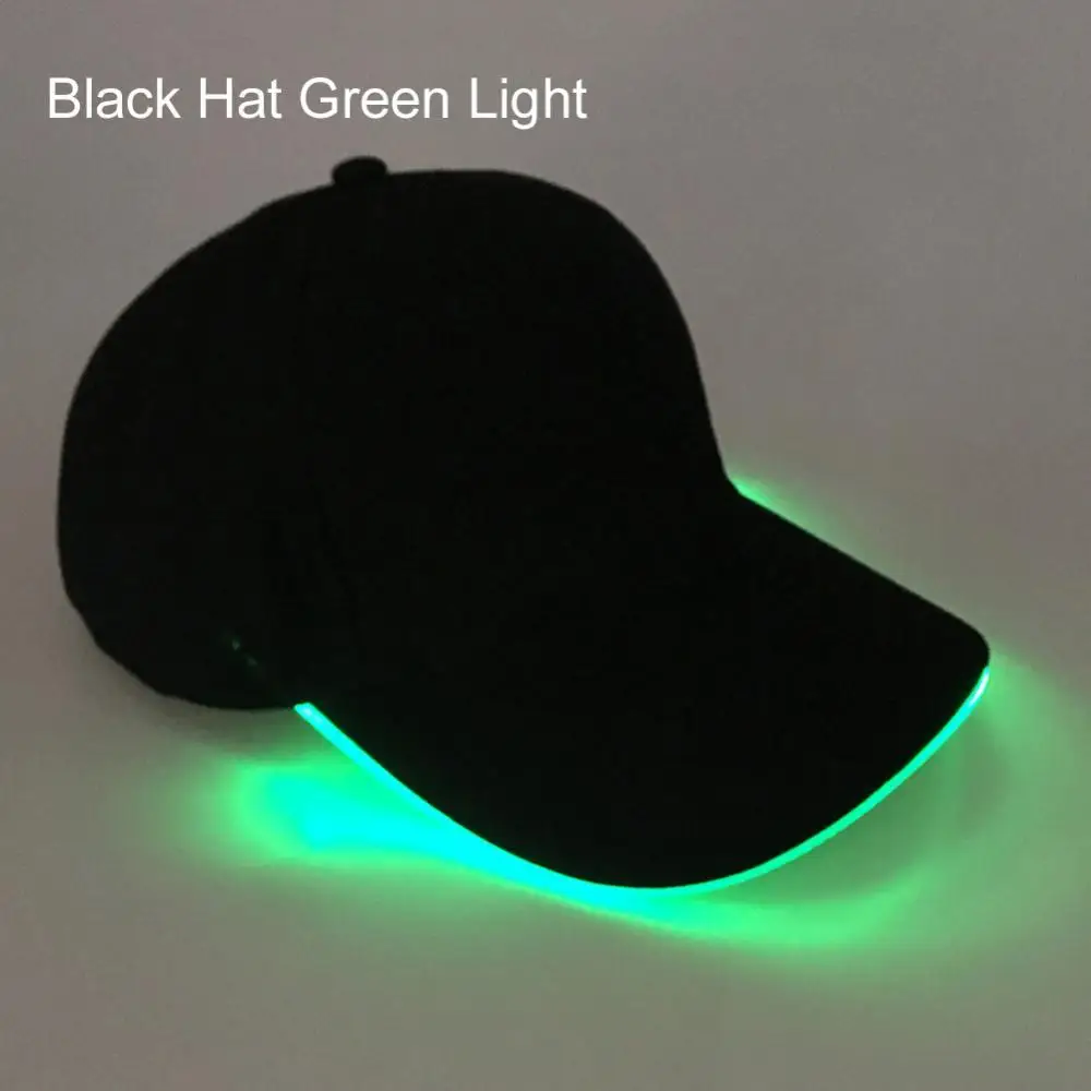 

Модная Кепка унисекс, популярная однотонная бейсбольная кепка со светодиодной подсветкой для рождественской вечеринки