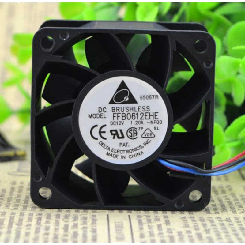 Новый вентилятор охлаждения процессора Для Delta FFB0612EHE 12 в 1,2 А, двойной шарикоподшипник, большой объем воздуха, жесткий Вентилятор 60*60*38 мм