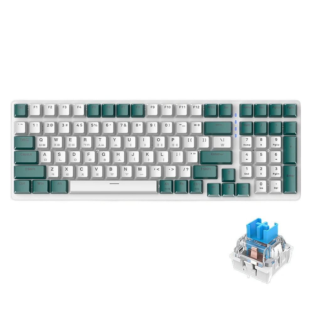 Геймерская клавиатура 2 4G K6 беспроводная 2000 мАч Bluetooth-совместимая