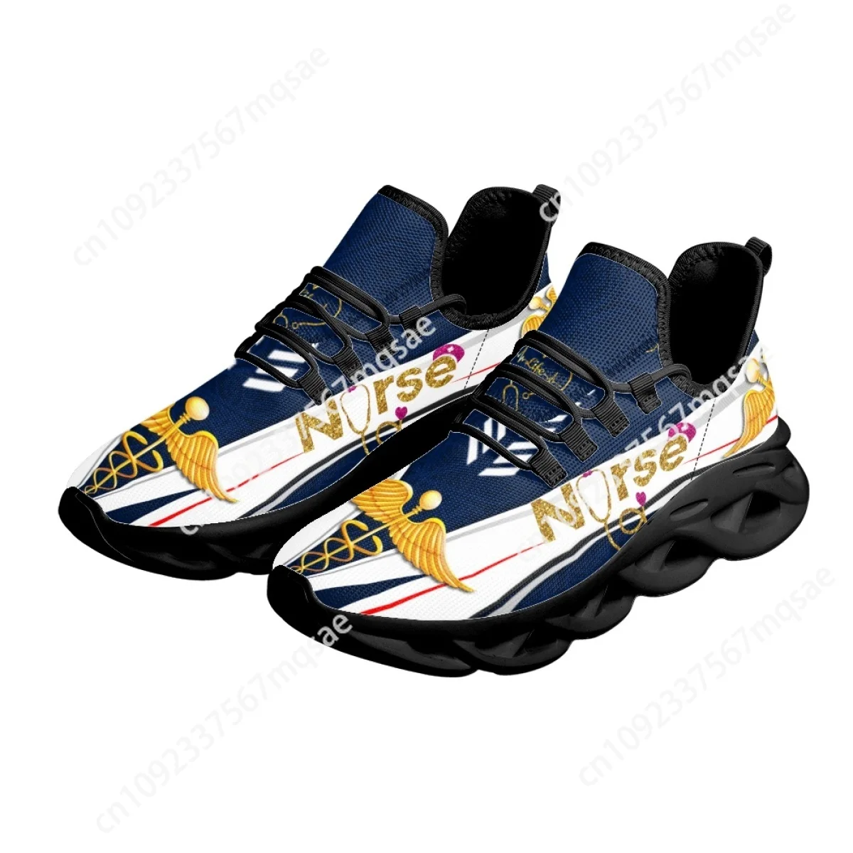 Женские кроссовки для бега с узором EMT EMS на заказ повседневная сетчатая обувь