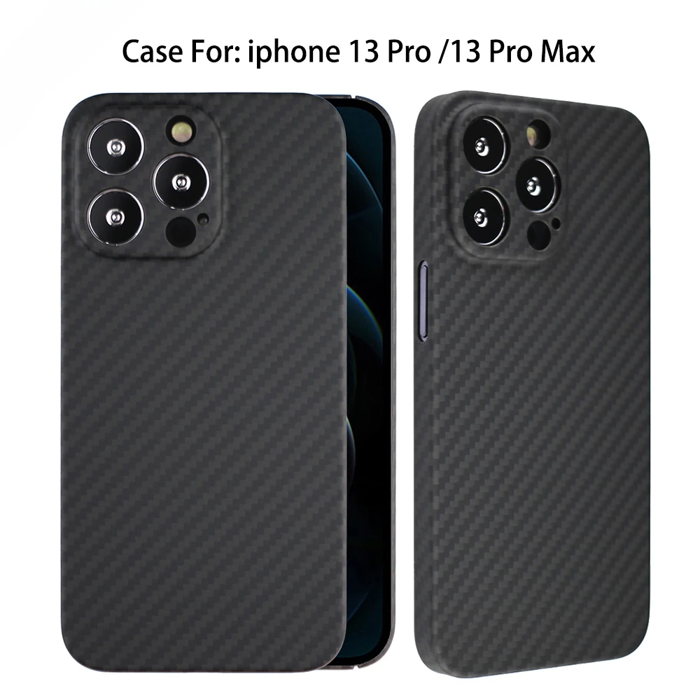 

Dropshipping Real Aramid Fiber Carbon For iPhone 13 Pro Max 13Pro Protect The Phone Len For iPhone 13 Mini 13Promax CASE Cover