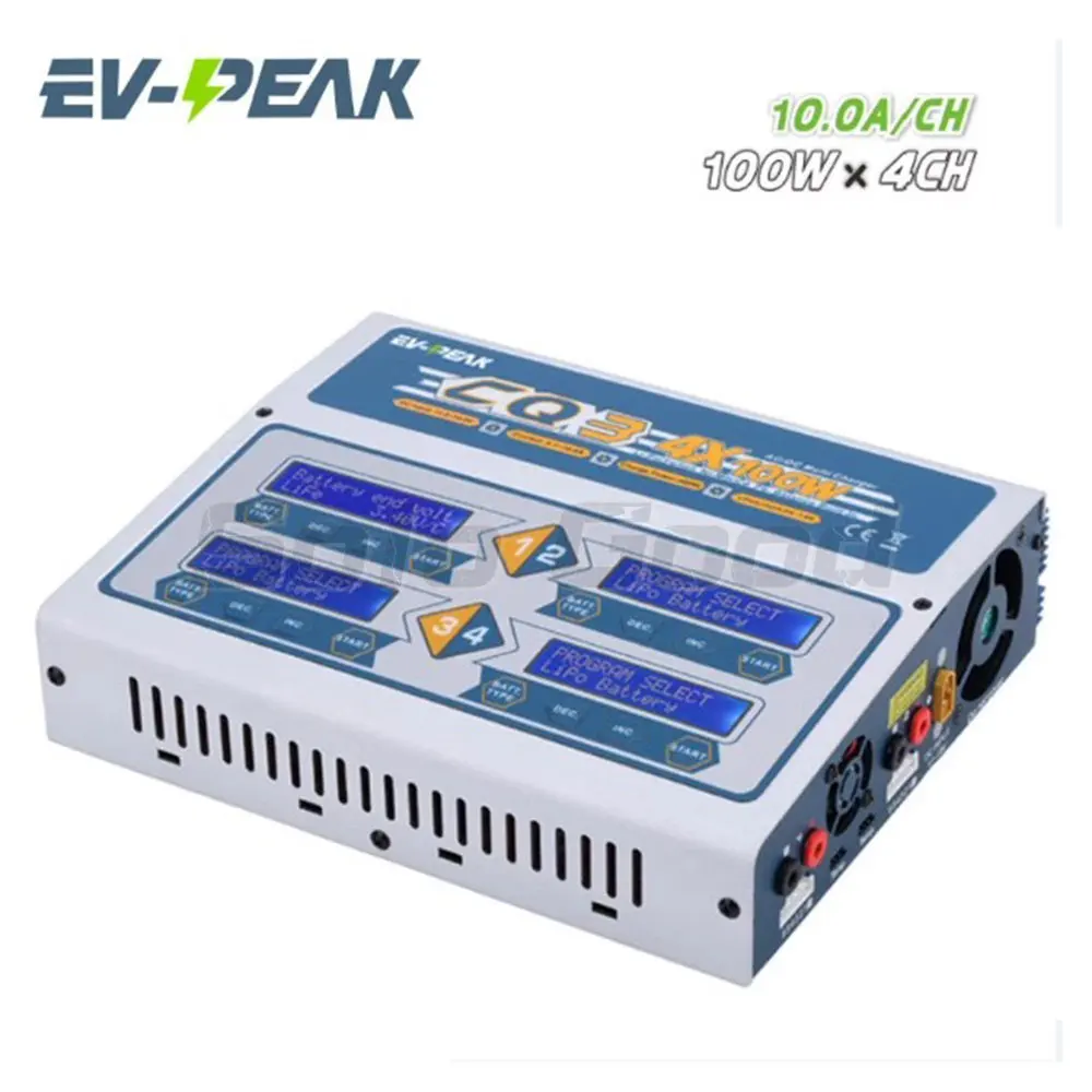 Зарядное устройство BGUAD CQ3 100 Вт 10 А 1-6S с адаптером JST_XH для аккумулятора LiPo LiFe NiMH NiCd