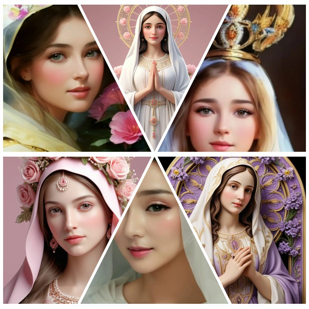 Набор для алмазной живописи PYABPD женщин в американском стиле круглая форма