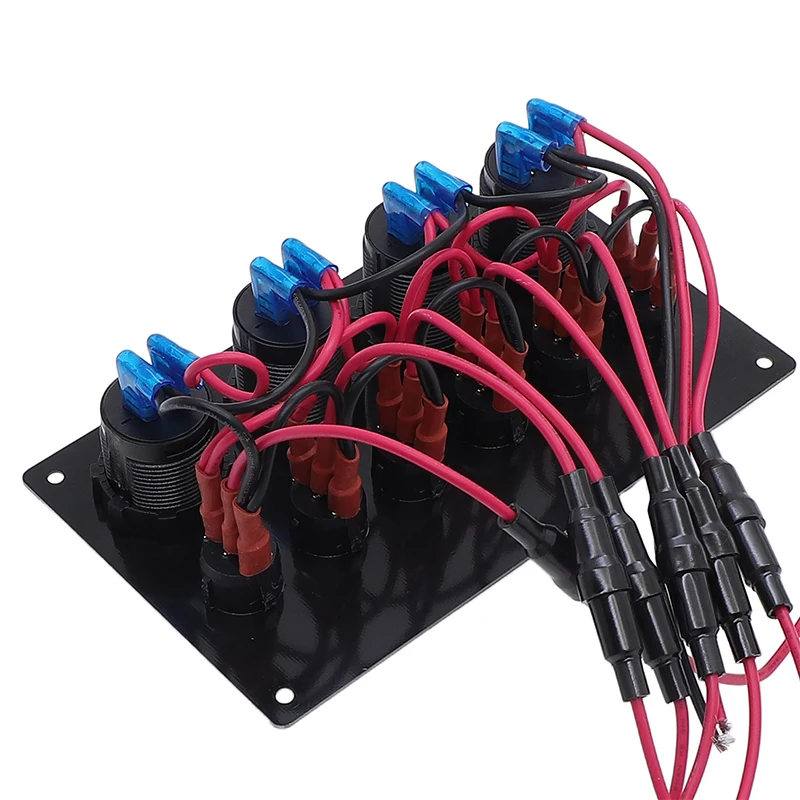 Светодиодный дисплей напряжения 12/24 В 6-бандовый PD USB QC3.0 панель автомобильного