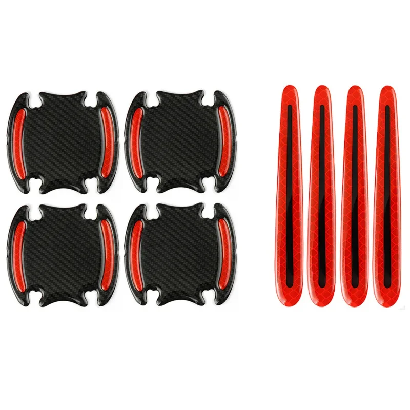 

Универсальная 3D-наклейка Из Карбонового Волокна Для Дверных Ручек Автомобиля, Защитная Накладка На Ручки Дверей
