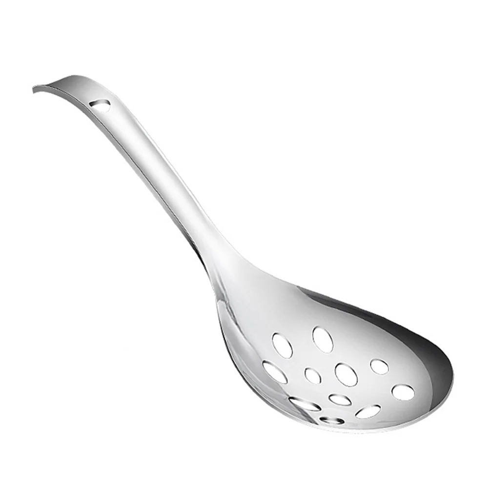 

Stainless Steel Rice Spoon Colander Ladle Strainer Slotted Household Cookware Food Scoop Metal Serving Spoons