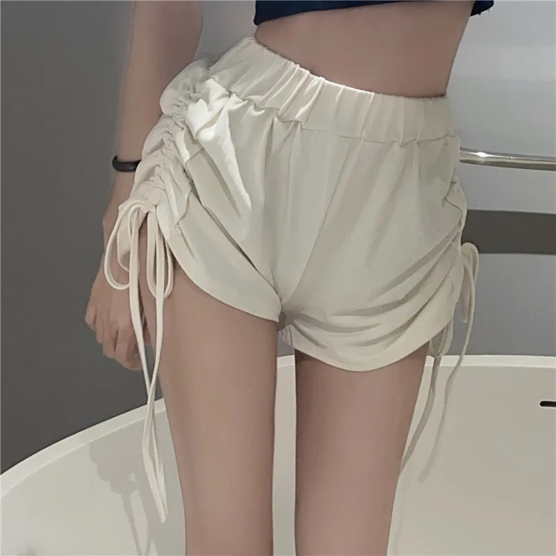 2021 Spring and Autumn Sexy Shorts Women Summer High Waist Drawstring Sexy Hot Pants Slimming Sports Casual Pants Womens Shorts