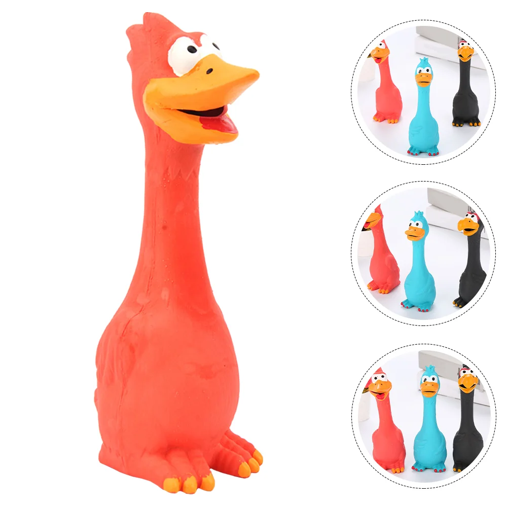

Screaming Chicken Chew Toys Puppies Party Playthings Squeeze Sound Squeaky Strange Kids Emulsion Favors Child