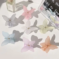 new hair claw sweet fairy butterfly hairpin gradient tie dye colored styling tools barrettes for women girls hair clip