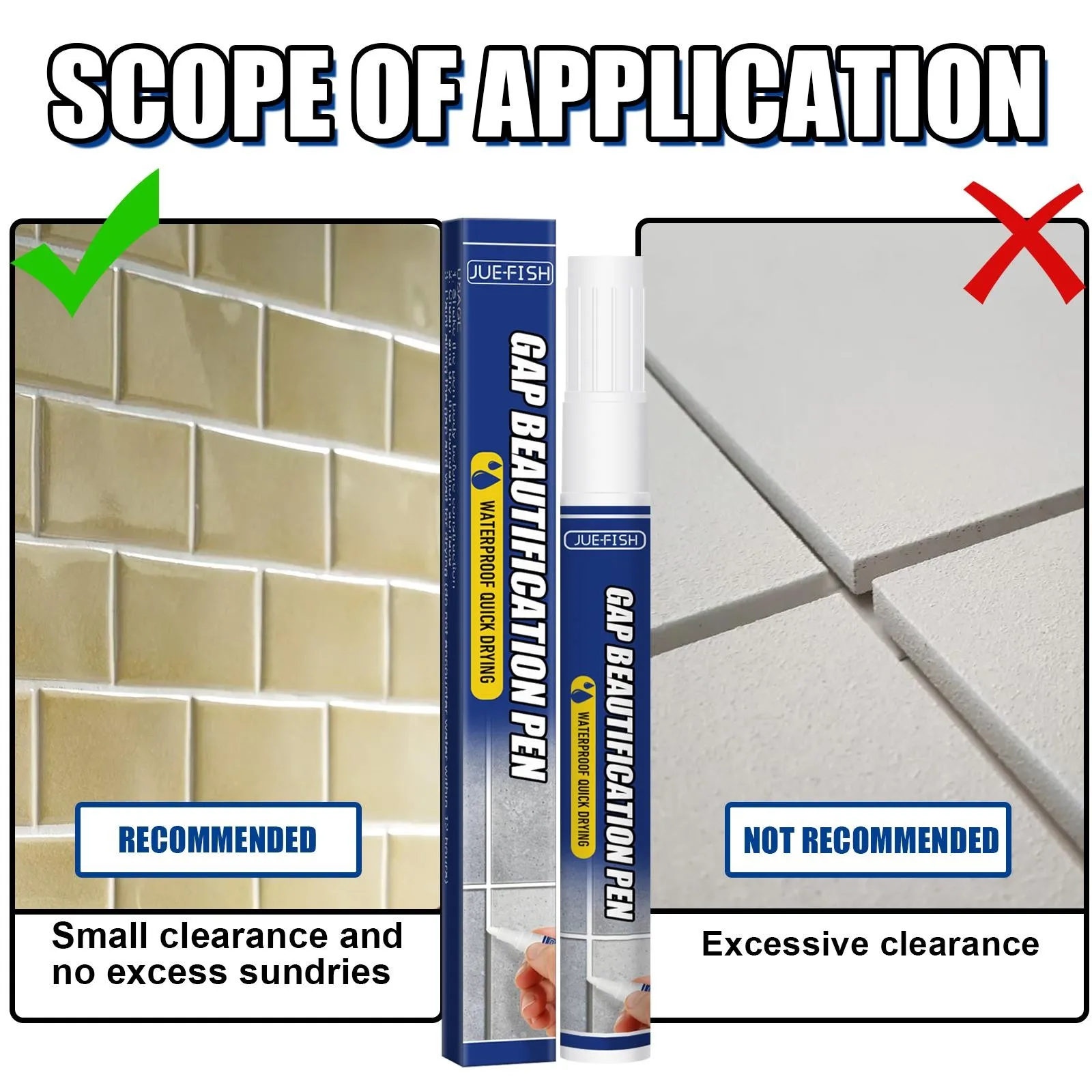 1pc Waterproof Tile Refill Agent Reform Coating Mold Cleaner Sealer Repair Glue For Bathroom Floor Home Decoration |