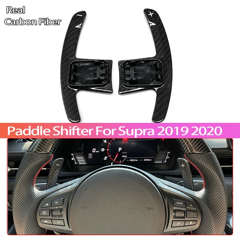 

Replace Steering Wheel Paddle Shifter Extension Covers for Toyota Supra A90 MK5 2019-2021 Accessories