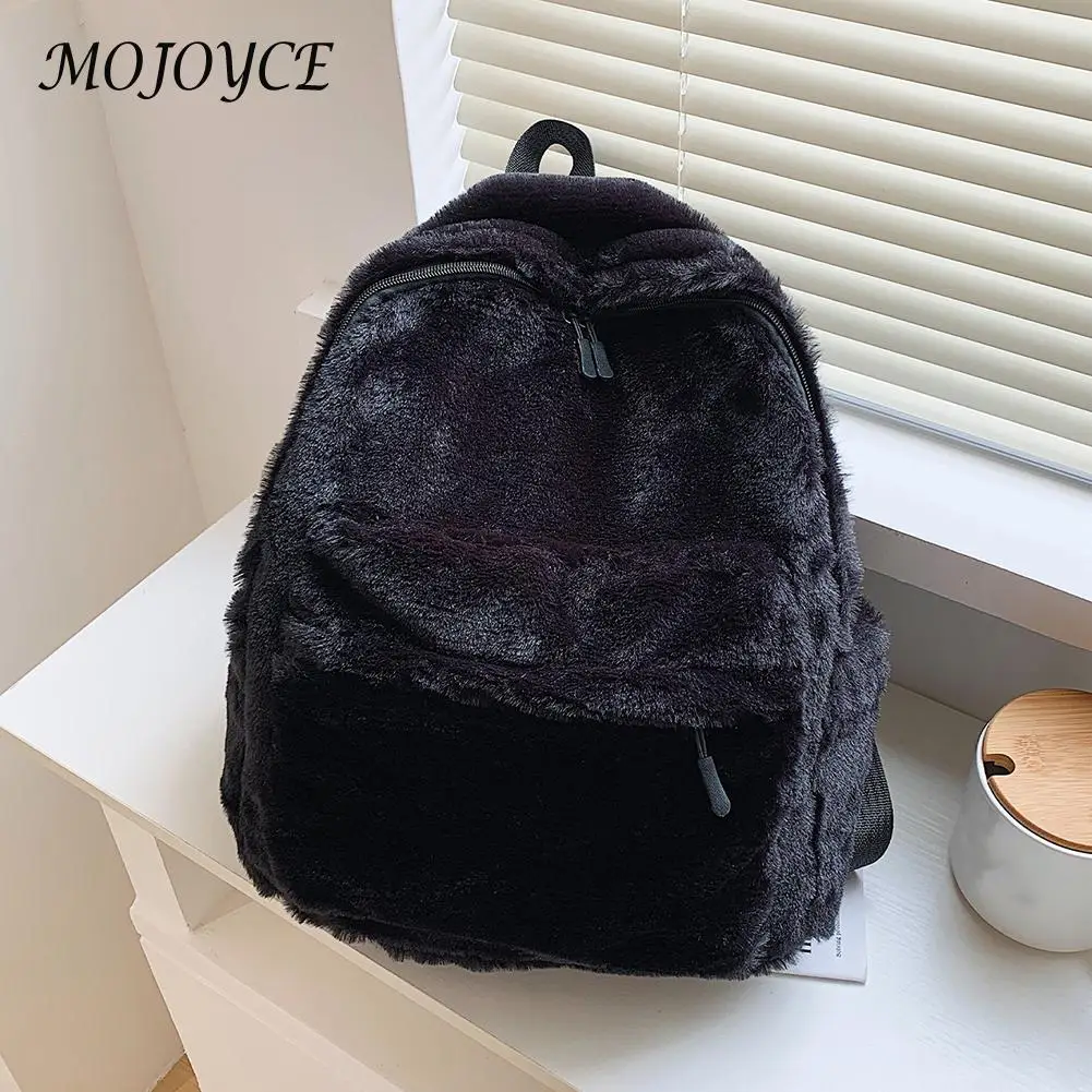

Print Large Backpack Retro Ladies Animal Pattern Leisure Women Teenager Student Autumn Winter Plush Knapsack