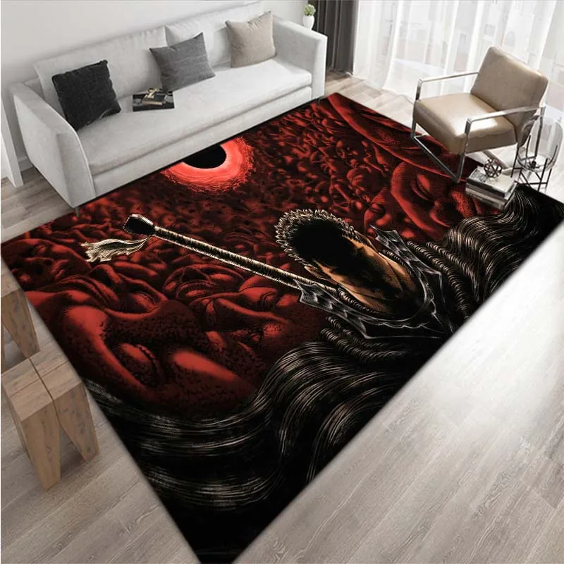 

anime warrior pattern printed rug carpets for living room rug carpets for bed room bedroom anime rug mat floor mats