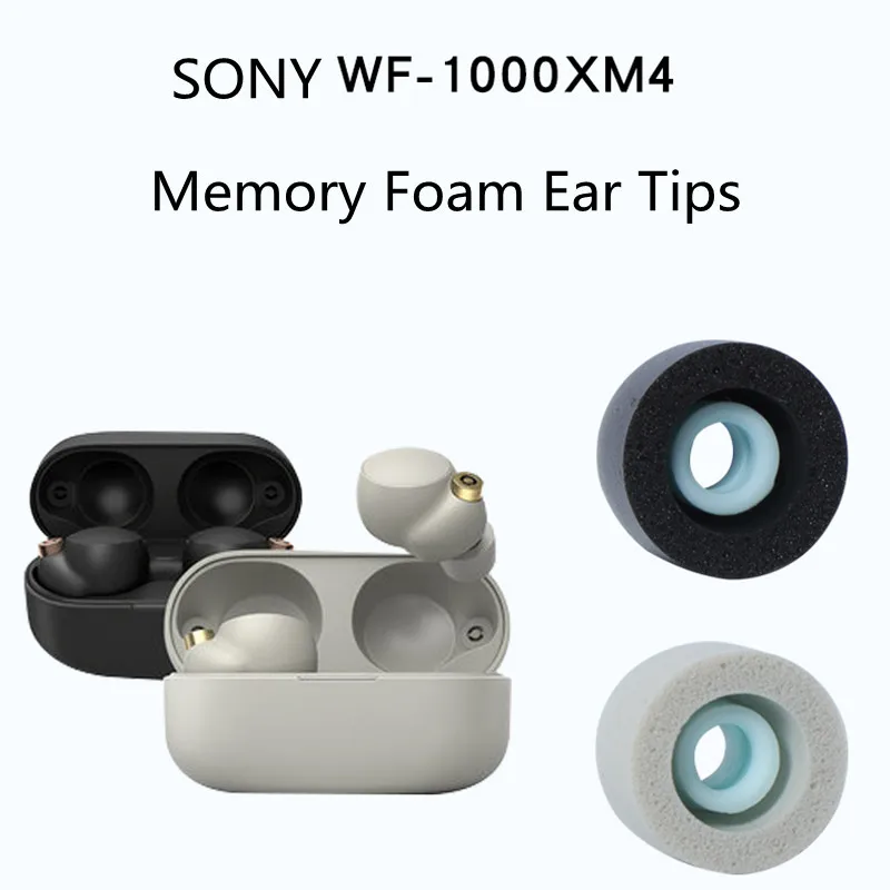 

Амбушюры с эффектом памяти для Sony WF-1000XM4 TWS, наушники-вкладыши с шумоподавлением, противоскользящие, для Sony WF1000XM4, аксессуары для наушников