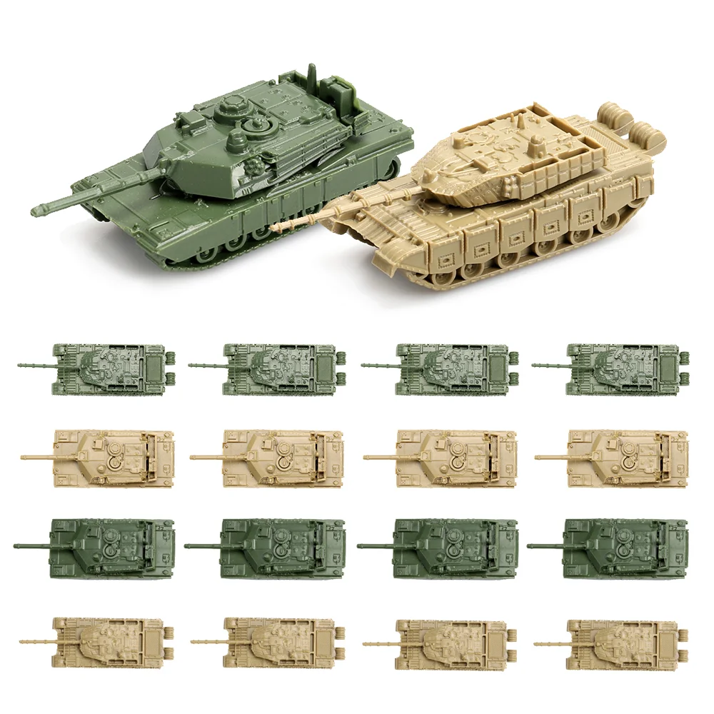 

ViiKONDO 16 шт. игрушечный танк Playset масштаб 1/144 военный автомобиль США M1A2 Abrams VS китайский Тип 99 модели танков с 13 армейскими мужчинами