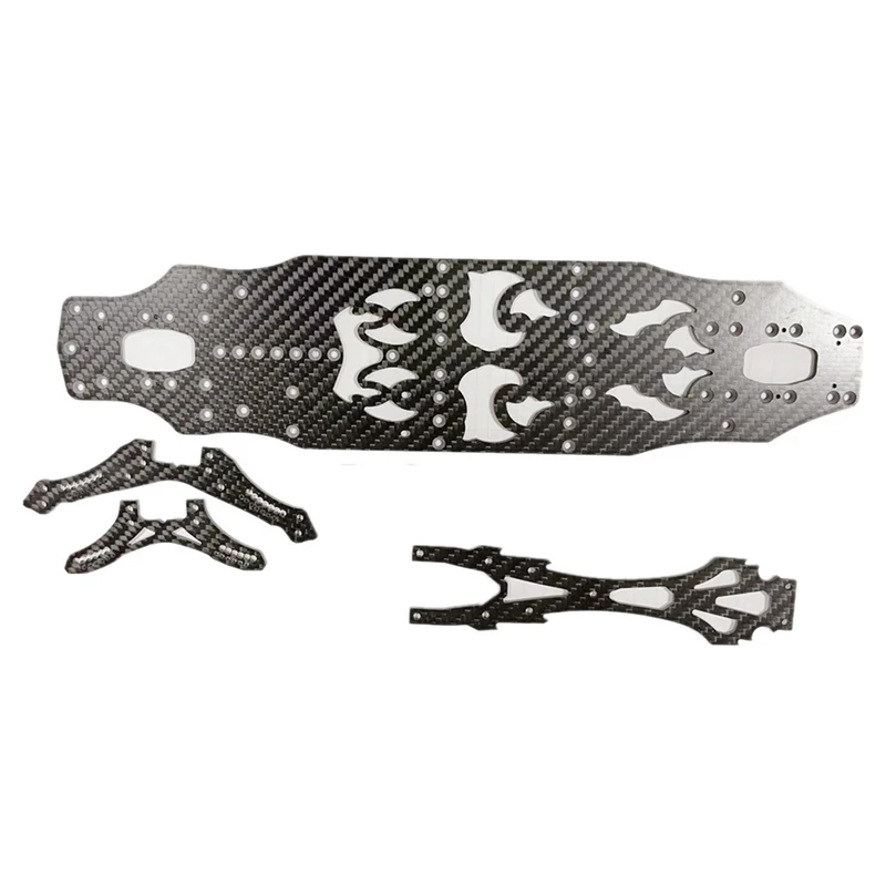 

For 1:10 D4 AWD EP Sakura DIY Drift Racing Frame Body Kit Carbon Fiber Bottom Plate,Refit Upgrade Parts