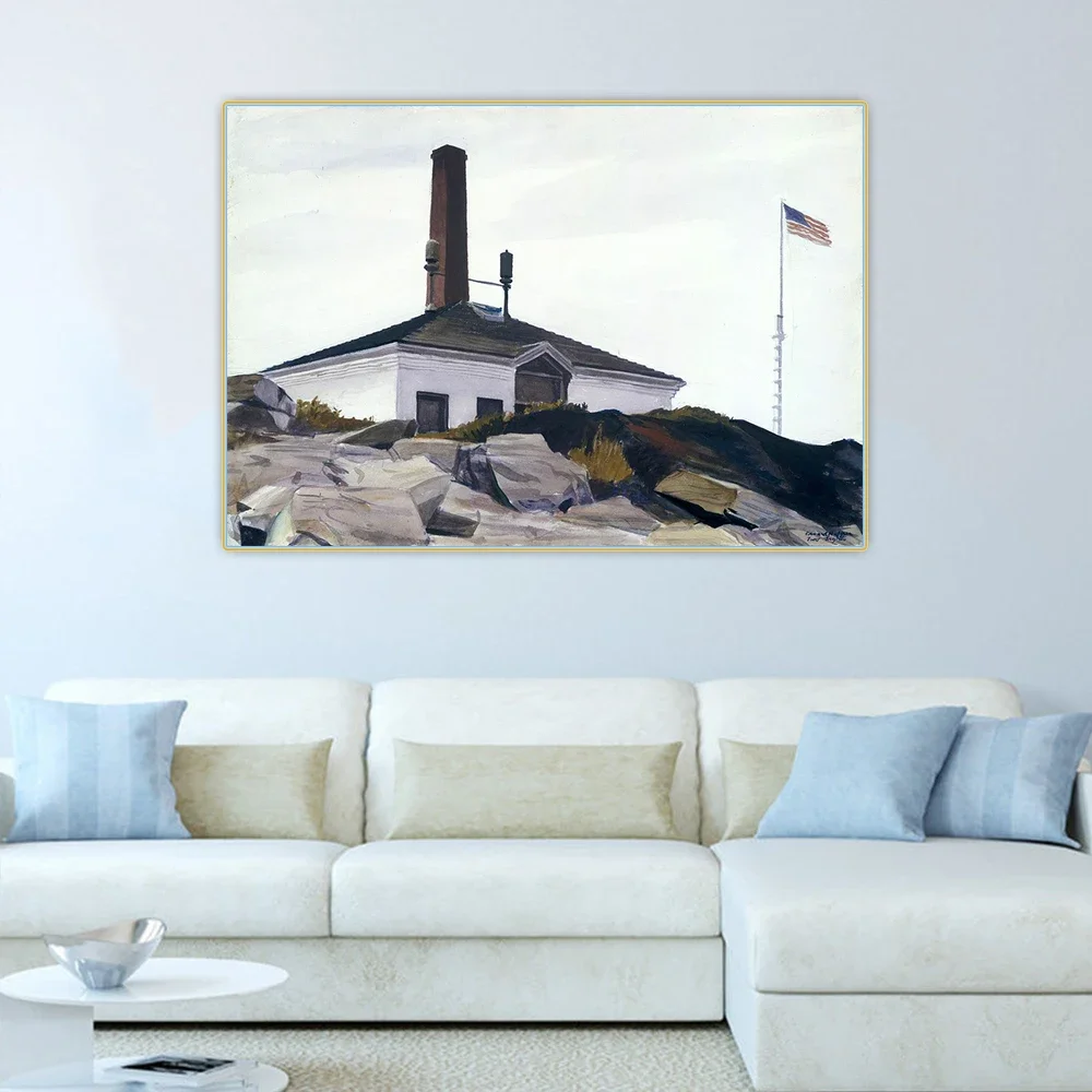 Эдвард Хоппер &quotДом тумана рог 192&quot холст картина маслом эстетическая