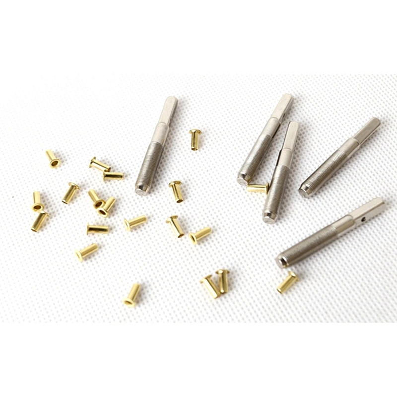 

80 Pcs Lyre Harp Tuning Pin Nails With 80 Pcs Rivets Set For Lyre Harp Small Harp Musical Stringed Instrument