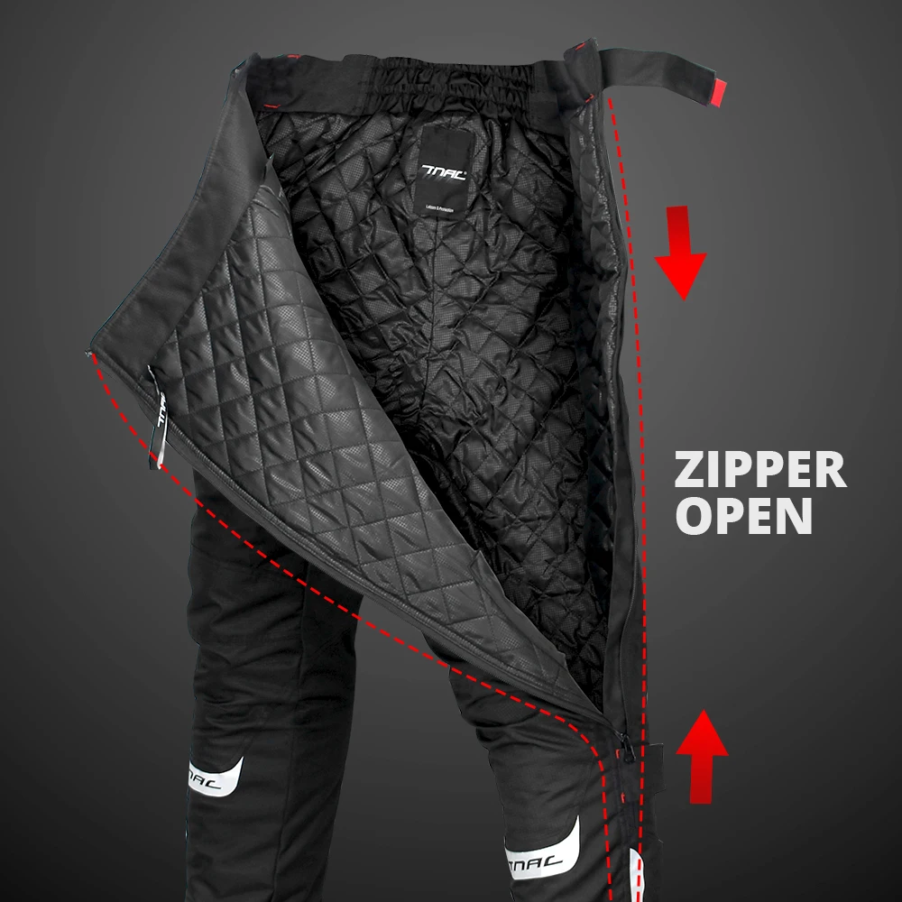 TNAC Motocross Pants Waterproof Quick Takeoff Jeans Winter Windproof Warm Cotton Liner Outdoor Night Reflective Cycling Pants enlarge
