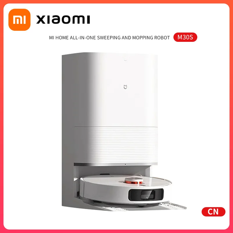 

Робот-пылесос Xiaomi Mijia M30S Omni Infinite D103CN, 70 Вт, беспроводной, влажная уборка, циклонный контейнер