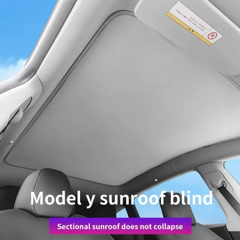 

Suitable For Tesla ModelY Split Sunshade Sunroof Sunscreen Heat Insulation Special Car Special Car Sunshade