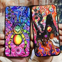 colored wolf snake fox phone case funda for samsung s22 s21 s20 s30 s9 s10 s8 s7 s6 pro plus edge ultra fe silicone soft cover