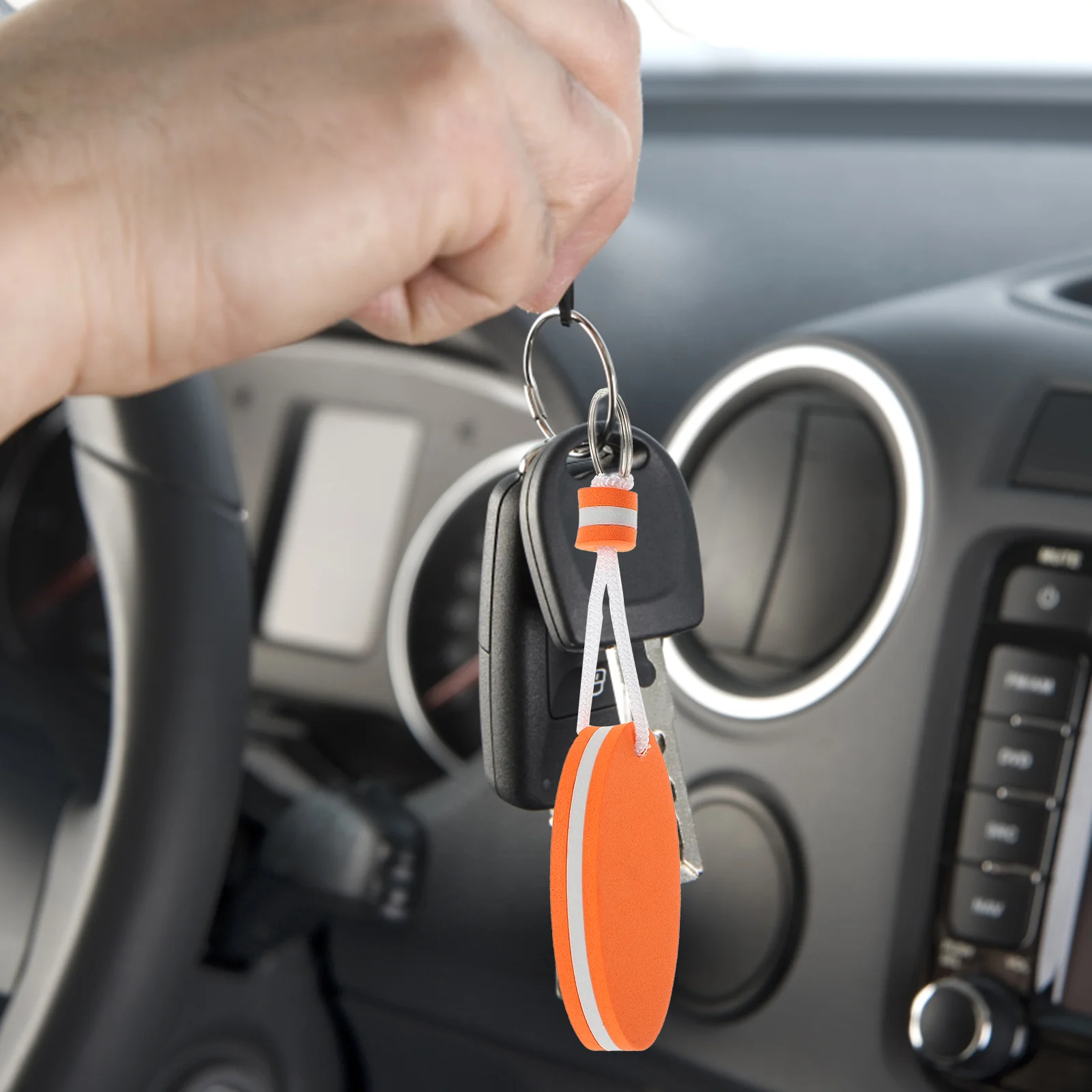 2 шт. портативное кольцо плавающий компонент EVA удобный брелок с веревкой