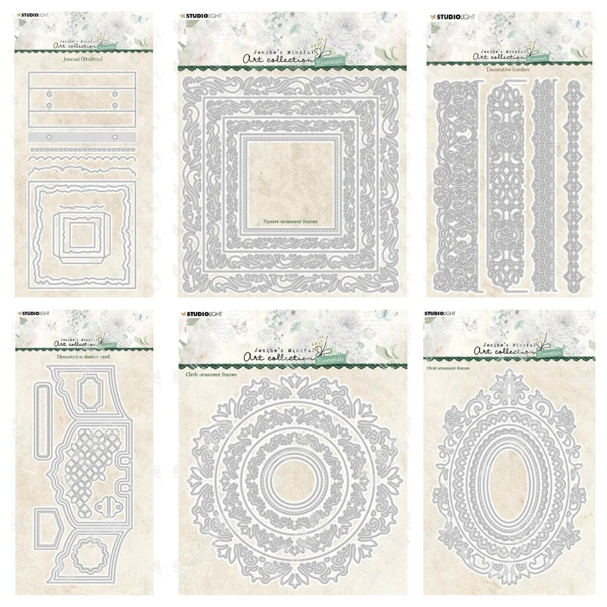 

Memorydex Shutter Card Oval Circle Frames Square Ornament Borders Cutting Dies Diy Craft Paper Card Decoration Embossing Mold