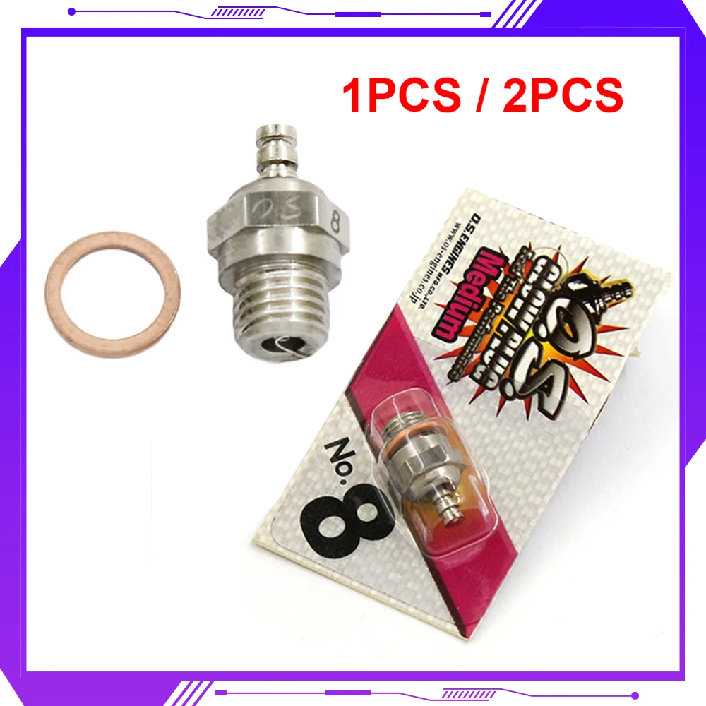 

1 шт./2 шт. свеча двигателя OS OS8 No.8 O.S. OS8 Средний штекер N Свеча для двигателя OS RC автомобиля
