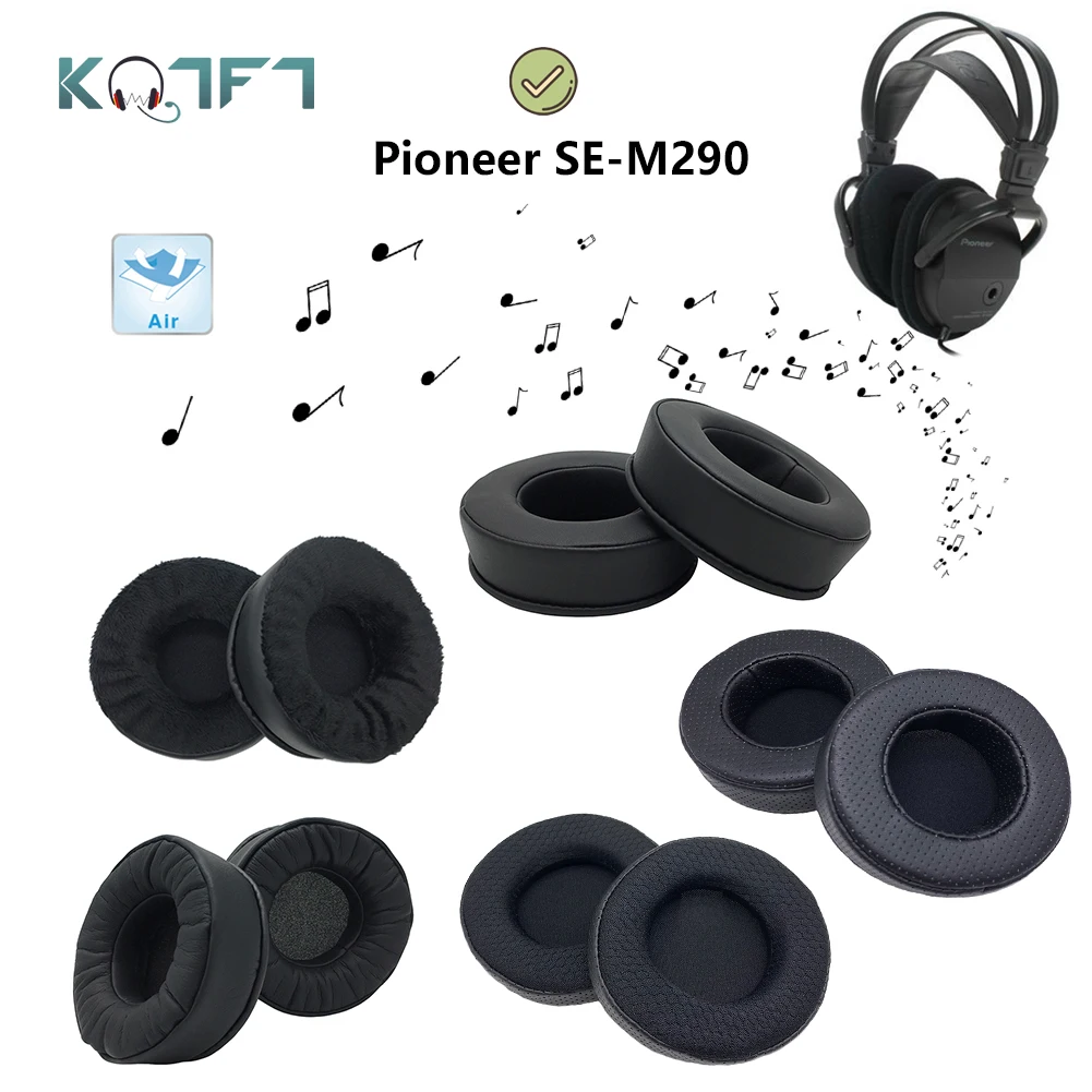 

KQTFT Protein skin Velvet Replacement EarPads for Pioneer SE-M290 Headphones Ear Pads Parts Earmuff Cover Cushion Cups