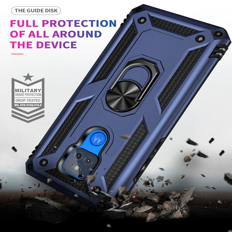 shockproof phone case for motorola one macro 5g fusion ring armor protective cover for moto edge s 20 pro lite g stylus play free global shipping