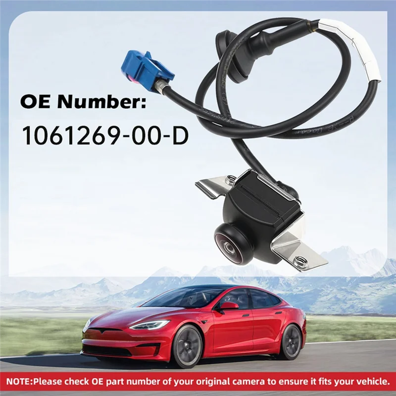 

Простая автомобильная камера заднего вида, камера помощи при парковке, камера заднего вида 106126900D 1061269-00-D для Tesla Model S X 2017-2023