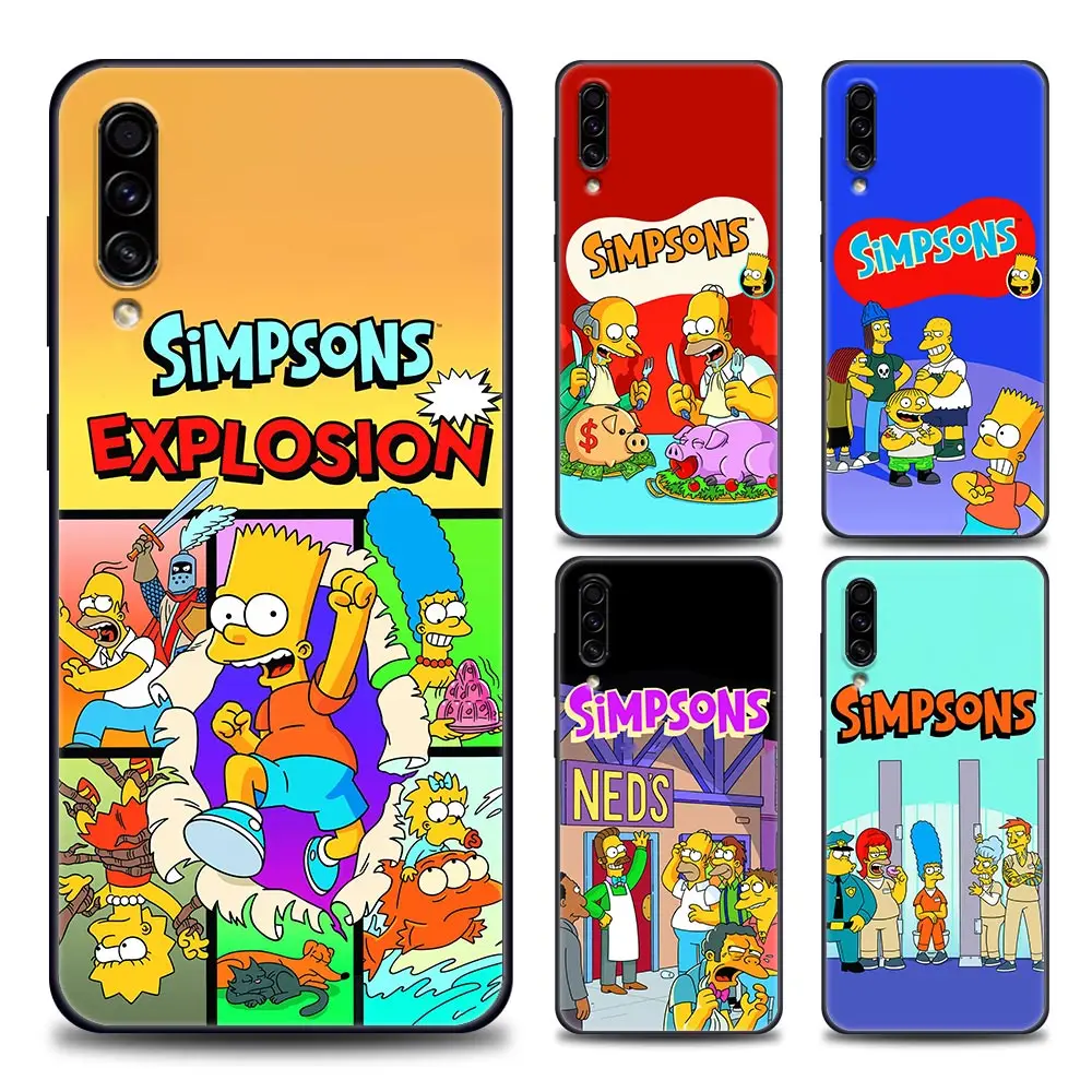 

Cute The Simpsons Funny Comics Anime Phone Case For Samsung Galaxy A90 A70 A60 A50 A40 A30 A20 A10 Note 8 9 10 20 Ultra 5G Cover