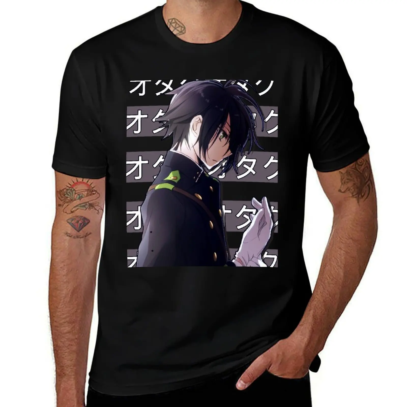 Yuichiro Hyakuya The Seraph Of End аниме футболка рубашка животное принц для мальчиков