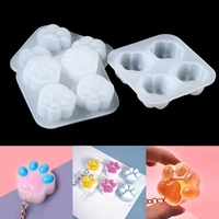 cat paw silicone mold pendant epoxy resin molds for diy keychain pendants epoxy resin crafting mould jewelry making crasfs