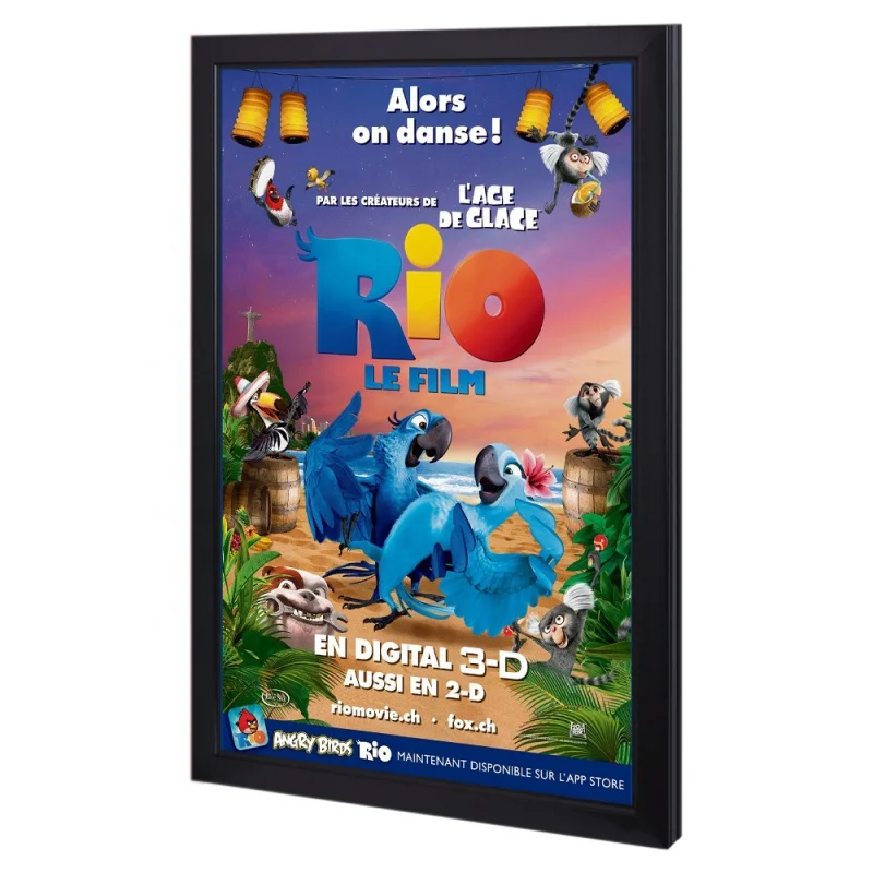

black silver a1 a2 a3 a4 picture photo snap theater poster aluminum advertising wall led cinema frame