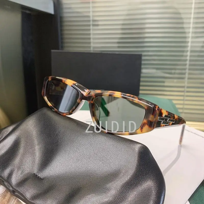 

Polygon Sunglasses Female European American Small Frame Cat Eye Glasses Trend Fashion Eyewear Luxury Brand Design Shades Duru