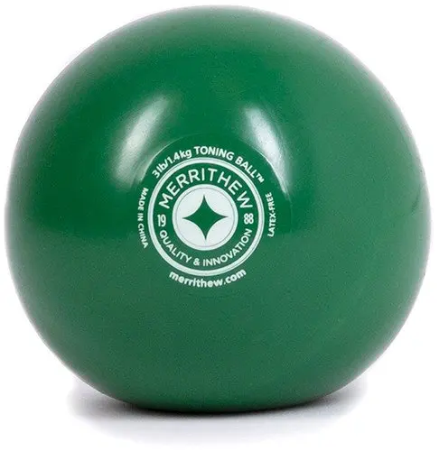 

Toning Ball (Green), 3 lbs / 1.4 kg Yoga Fitness Balls Sports Pilates Birthing Fitball Exercise Training Workout Massage Gym Bal