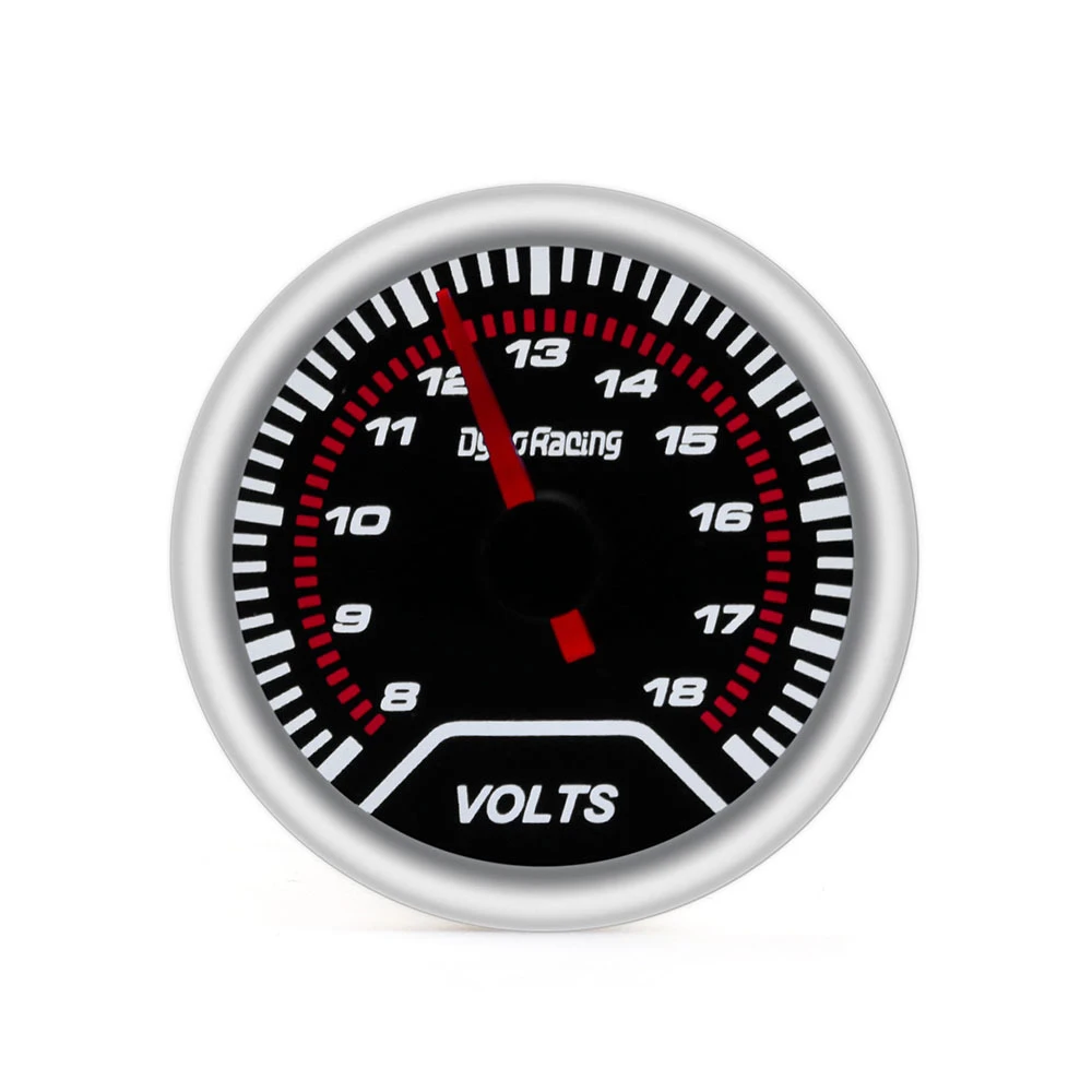 

Car Auto Volts Gauge 8-16V 2" 52mm Universal White LED Smoke Len Voltmeter Volt Voltage Gauge Meter Digital