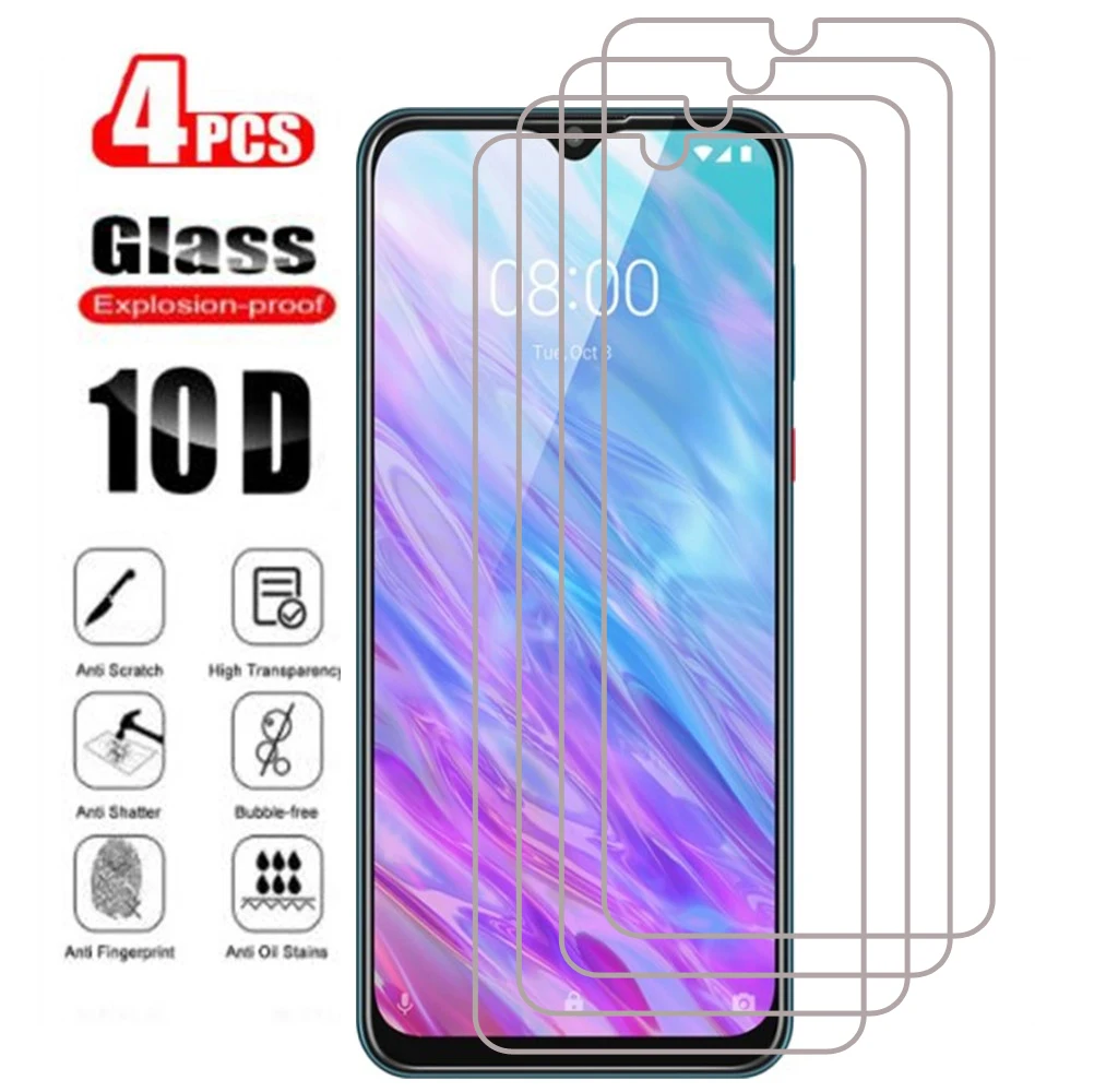 

4PCS Tempered Glass On For ZTE Blade 20smart 20 smart 9H Protective Film Explosion-Proof Clear LCD Screen Protector Phone Cover