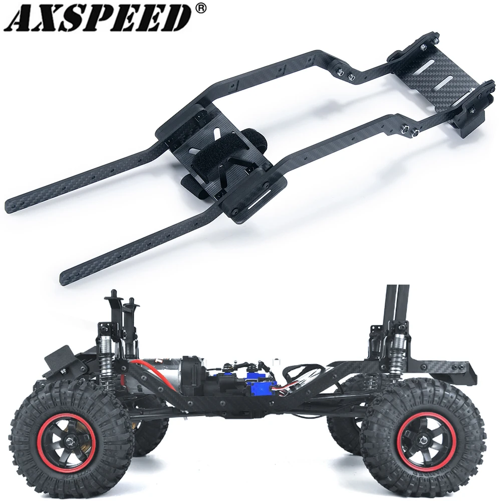 

AXSPEED TRX4 Carbon Fiber Girder Side Frame Chassis Rails with Battery Tray Mounting Holder for Traxxas TRX-4 Upgrade Parts