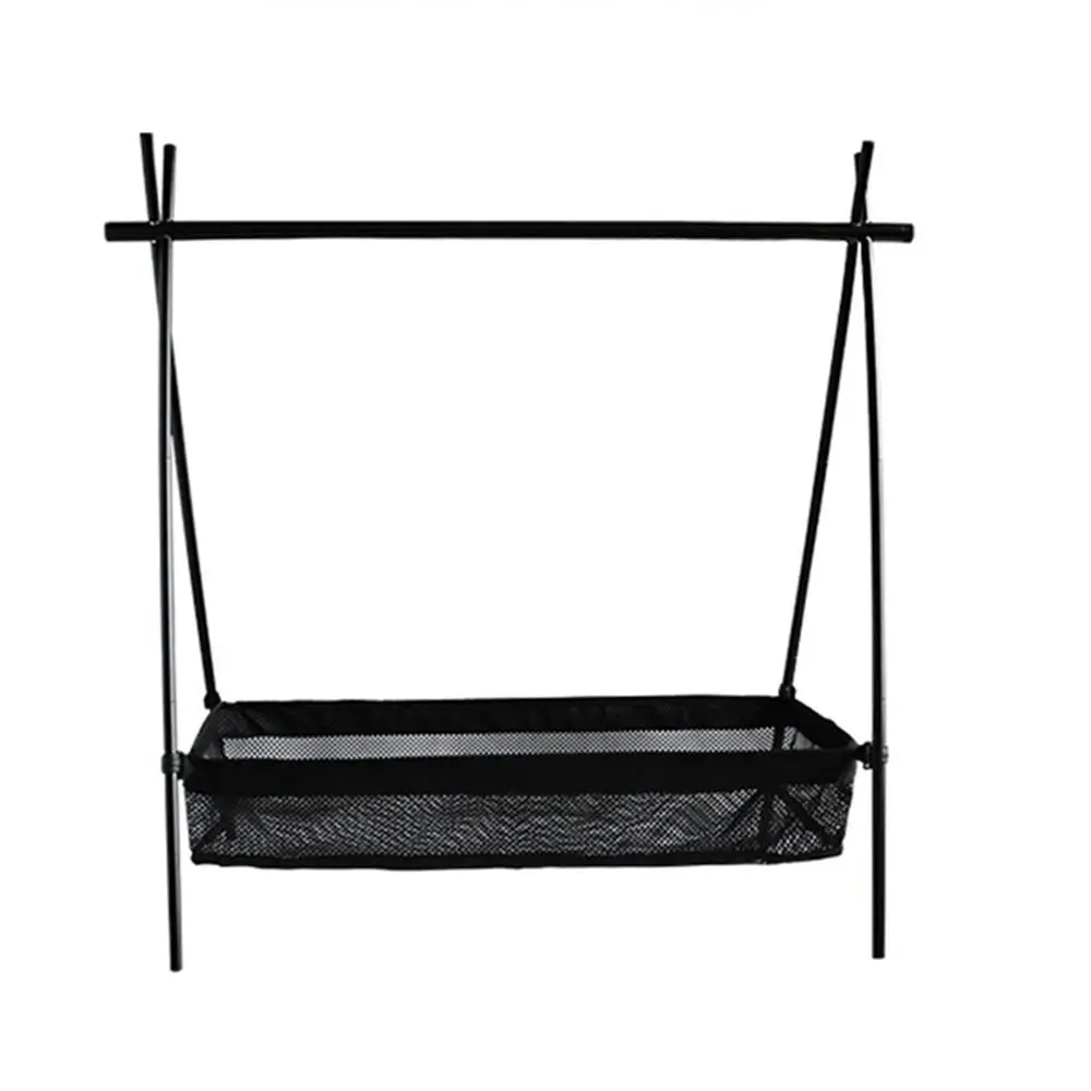 

Desk Storage Box Picnic Under Table Storage Bag Tripod Mesh Basket Organizer for Outdoor Camping Table Tripod Rack Equipment