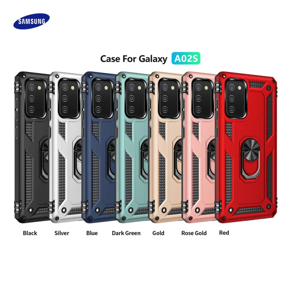 

Armor Magnetic Metal Case For Samsung Galaxy A12 A50 A51 A32 A21S A31 A71 A52 A70 A72 A22 A01 A03s A02s A20 M21 M31 Ring Cover