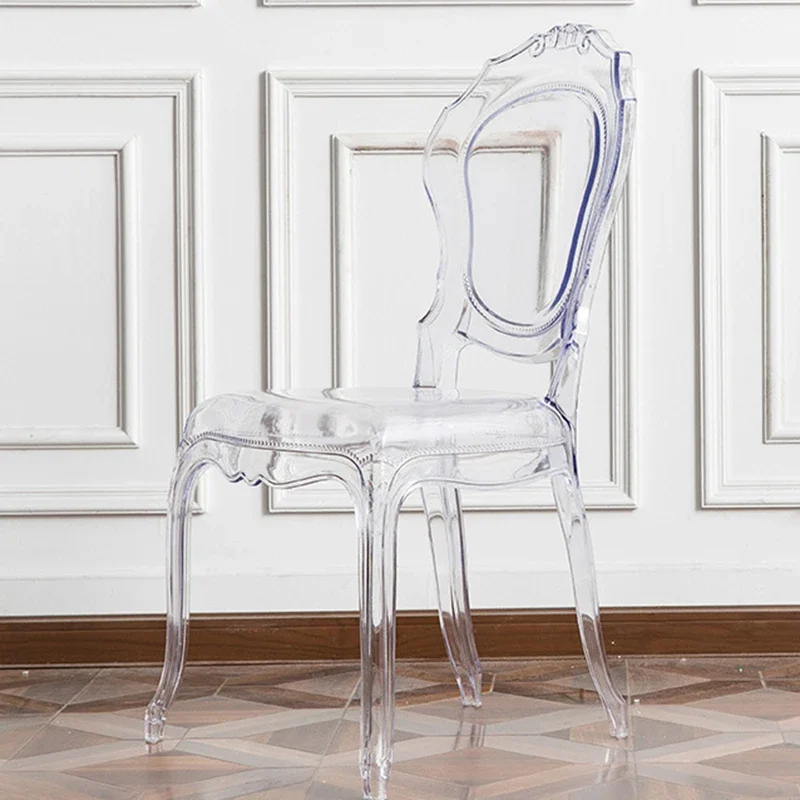 Винтажные стулья Jardin современные черные дизайнерские банкетные акриловые